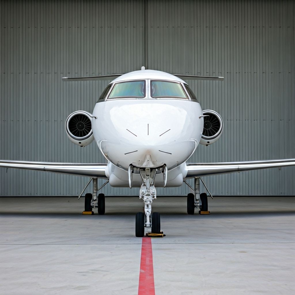 Luxury aircraft hangar